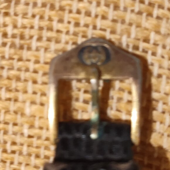 Vintage Gucci 3001L Gold Dial Quartz Women's Watch Swiss Made Lizard band - Picture 6 of 7